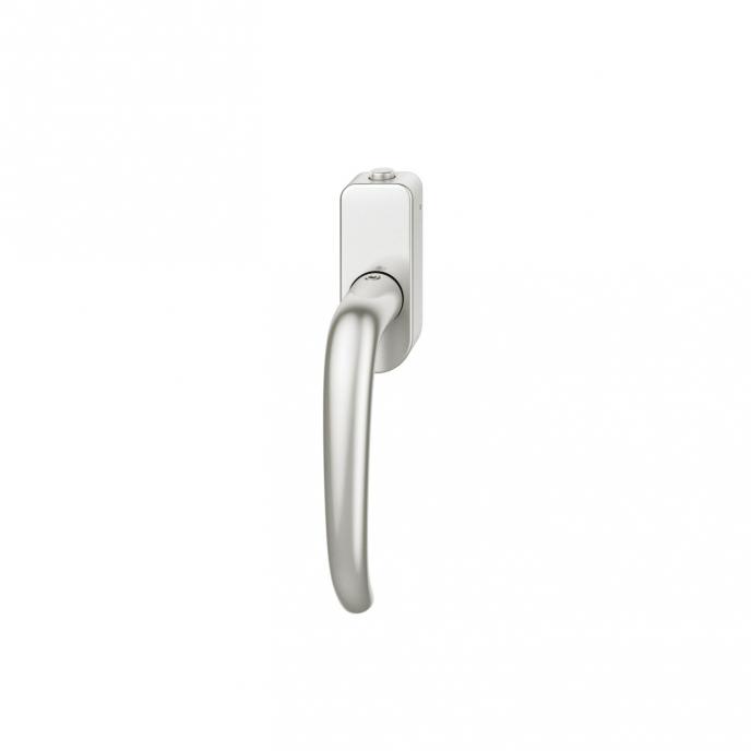 FSB 1023 Fenstergriff mit Knopfverriegelung Aluminium naturfarbig (0105)