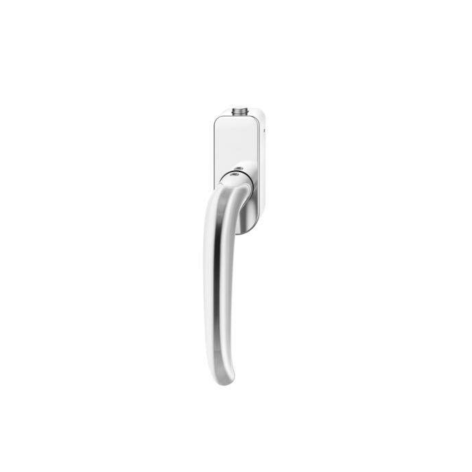 FSB 1023 Fenstergriff mit Knopfverriegelung Edelstahl hochglanzpoliert (6205)