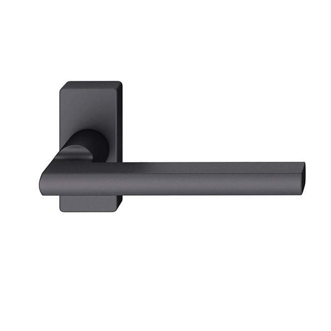 FSB 1035 Rahmentürdrücker Aluminium gestrahlt, schwarz eloxiert (0810)