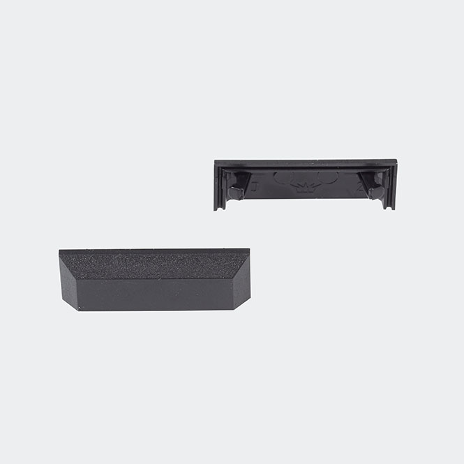 Schüco Wasserschlitzkappen / Entwässerungskappen Schwarz