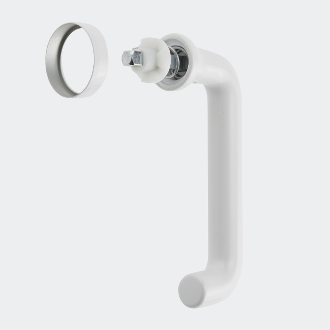 Fenstergriff, 234026 RAL 9016 (Verkehrsweiß)