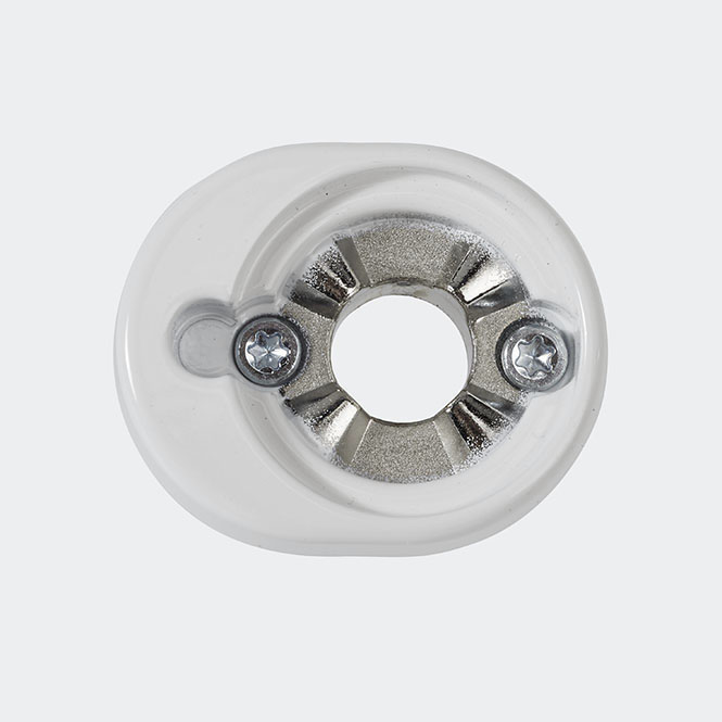 RC Befestigungsrosette RAL 9016 (Verkehrsweiß)