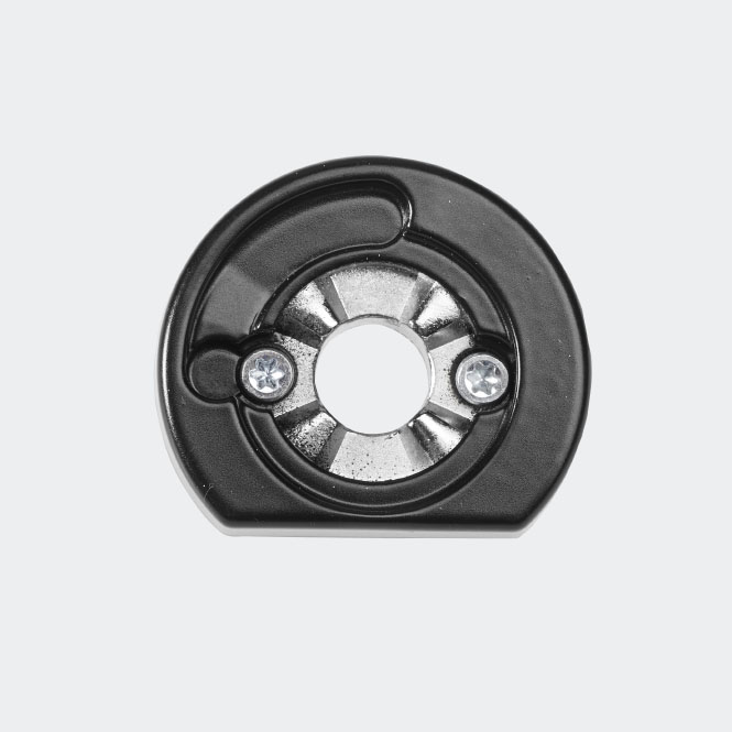 RC Befestigungsrosette RAL9005 (Tiefschwarz) | Links