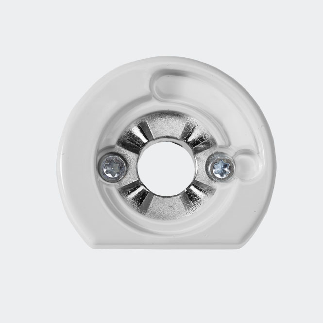 RC Befestigungsrosette RAL9010 (Reinweiß) | Rechts