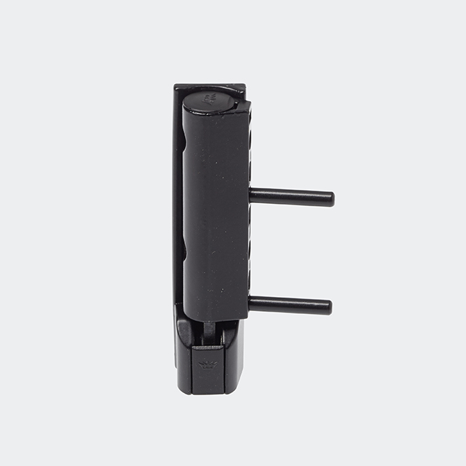 Ecklager aufliegend - Schüco Systembeschlag Schwarz | Rechts