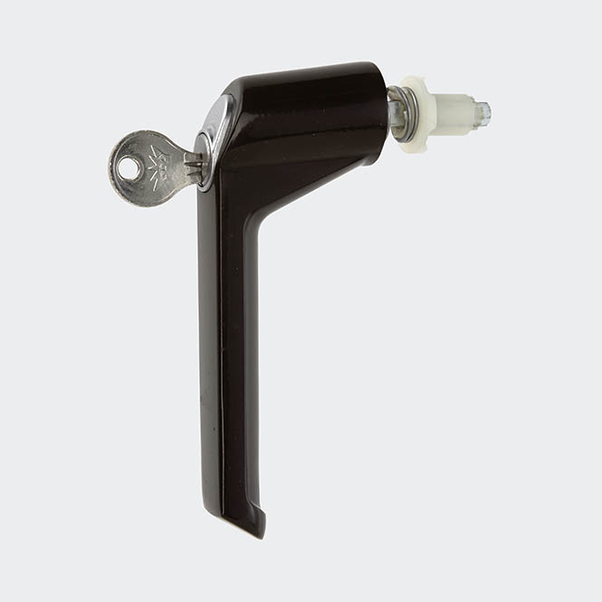 Fenstergriff (Steckgriff) abschließbar, 25490400 Braun 