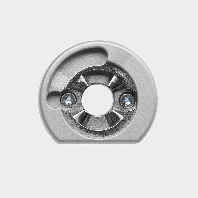 SmartActive RC Befestigungsrosette Silber | links