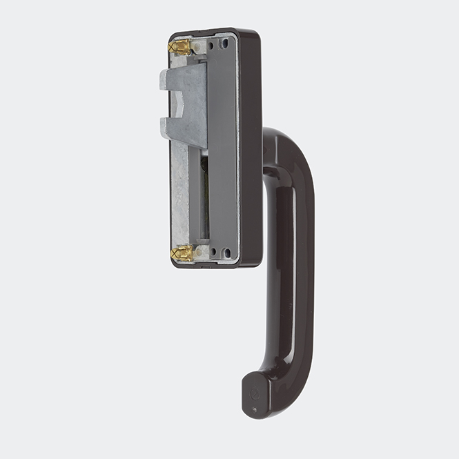 Fenstergriff (Getriebehandhebel), 98050184 Braun