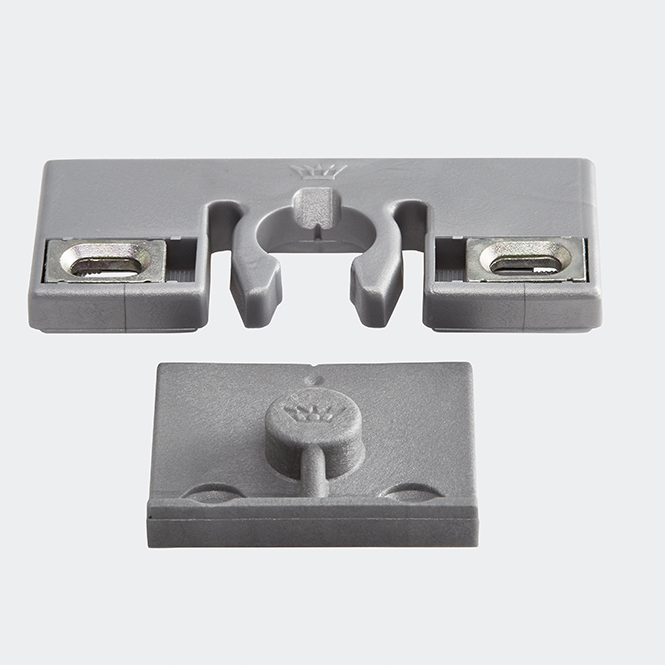 Balkontür-Schnäpper (neuer Beschlag) Corona AS 60 | Silber