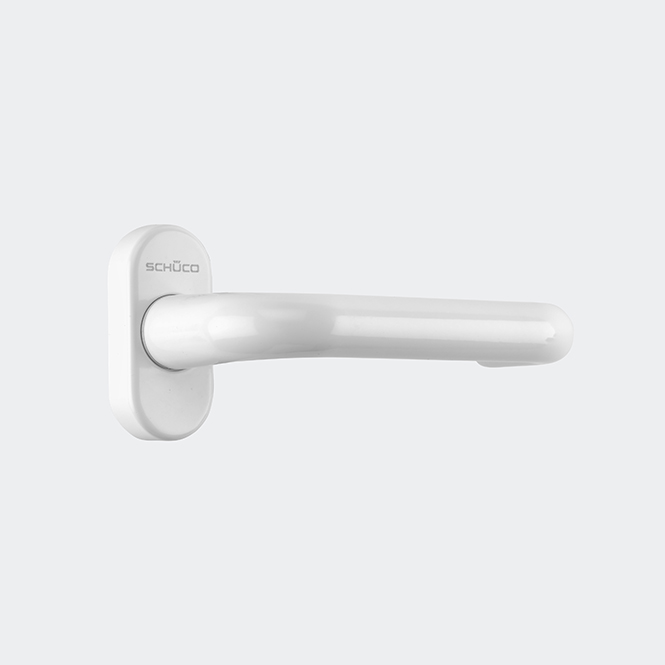 Türdrücker / Türgriff, gerade / Schüco 210681 Verkehrsweiß (RAL 9016)