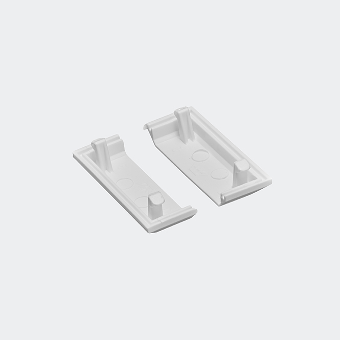 Schüco Wasserschlitzkappen / Entwässerungskappen Weiß (9016)