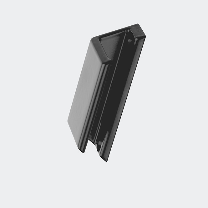 Balkontürgriff / Türziehgriff / Ziehgriff Terrassentür / Griff Terrassentür außen RAL9005 (Tiefschwarz)