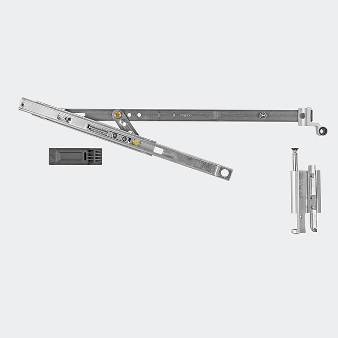 Drehkipp-Schere 130 kg Links | Naturton/Silberfarbig