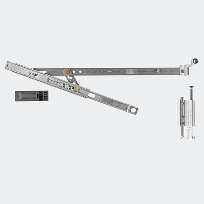 Drehkipp-Schere 130 kg Rechts | Naturton/Silberfarbig
