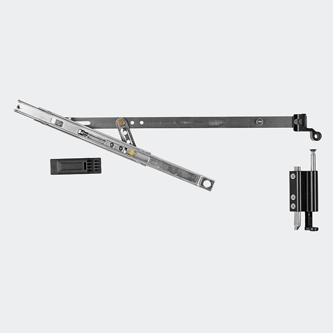 Drehkipp-Schere 130 kg Links | Tiefschwarz