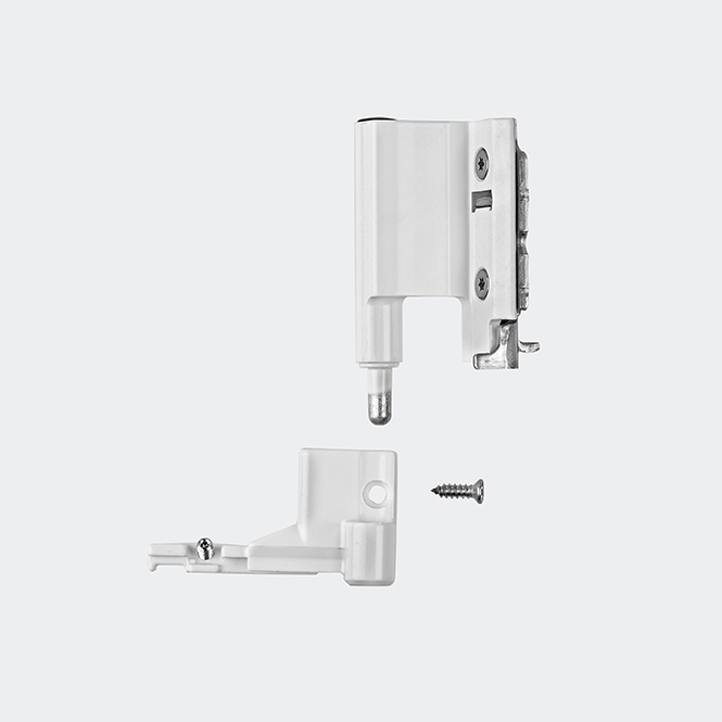 Ecklager 130 kg Rechts | Verkehrsweiß