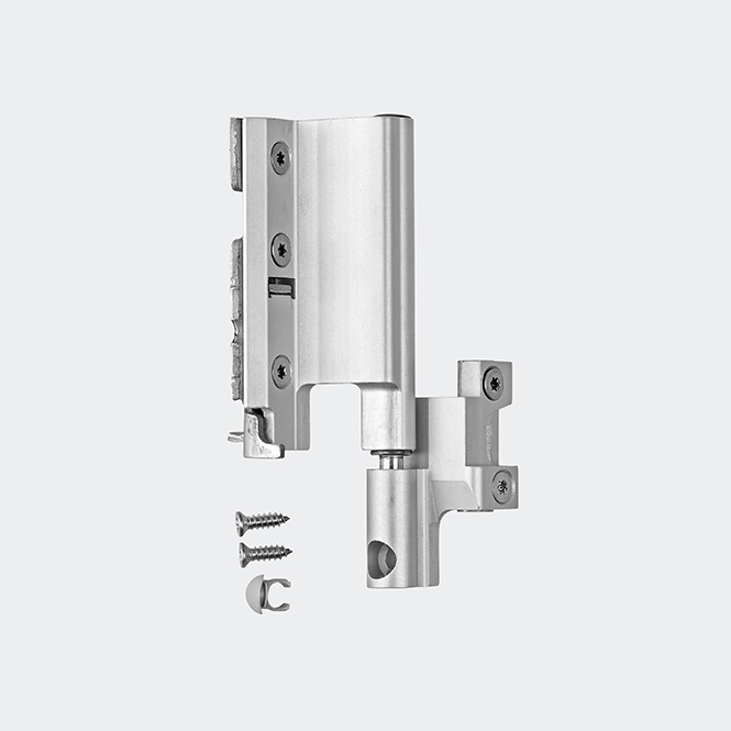 Ecklager 160 kg Links | Naturton/Silberfarbig