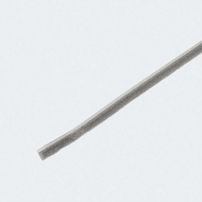 Bürstendichtung 4,75 mm Silbergrau