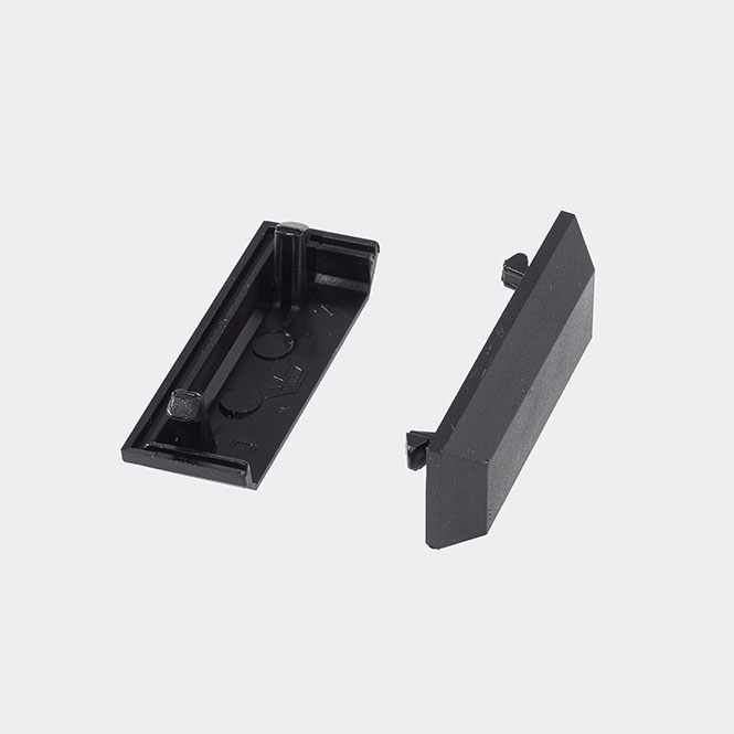 Schüco Wasserschlitzkappen / Entwässerungskappen Schwarz