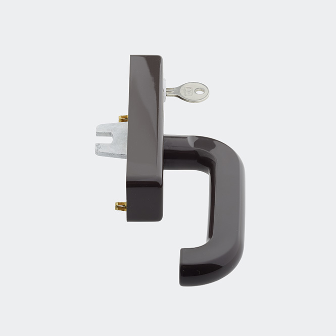 Fenstergriff (Getriebehandhebel) abschließbar, 21457900 Braun | Links