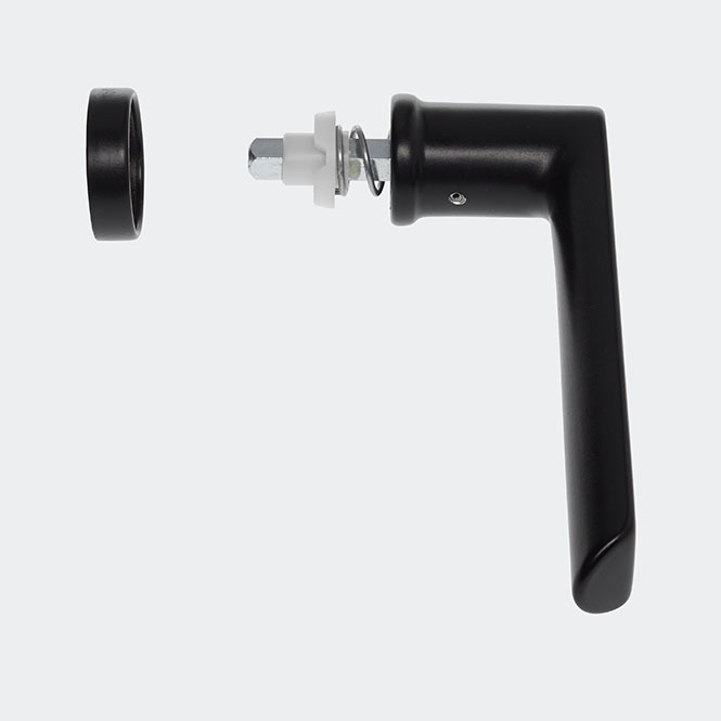 Fenstergriff RAL 9005 (Tiefschwarz)