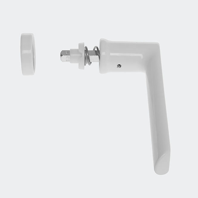 Fenstergriff RAL 9016 (Verkehrsweiß)