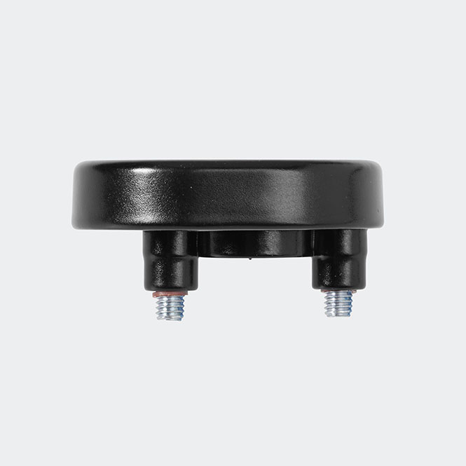 RC Befestigungsrosette RAL 9005 (Tiefschwarz)