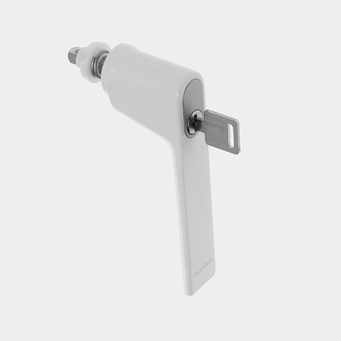 RC Fenstergriff RAL 9010 (Reinweiß)