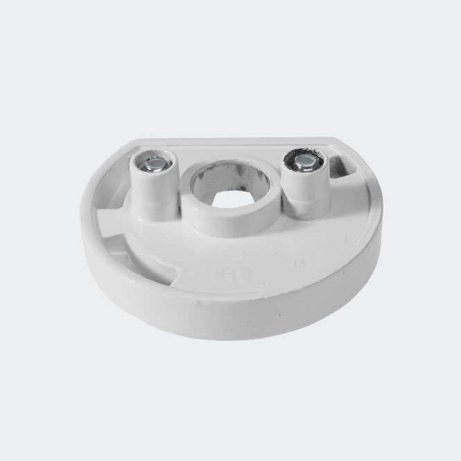 RC Befestigungsrosette RAL9010 (Reinweiß) | Rechts