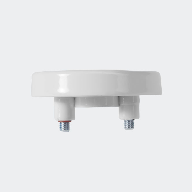 RC Befestigungsrosette RAL9016 (Verkehrsweiß) | Rechts