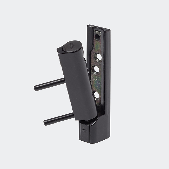 Ecklager aufliegend - Schüco Systembeschlag Schwarz | Rechts