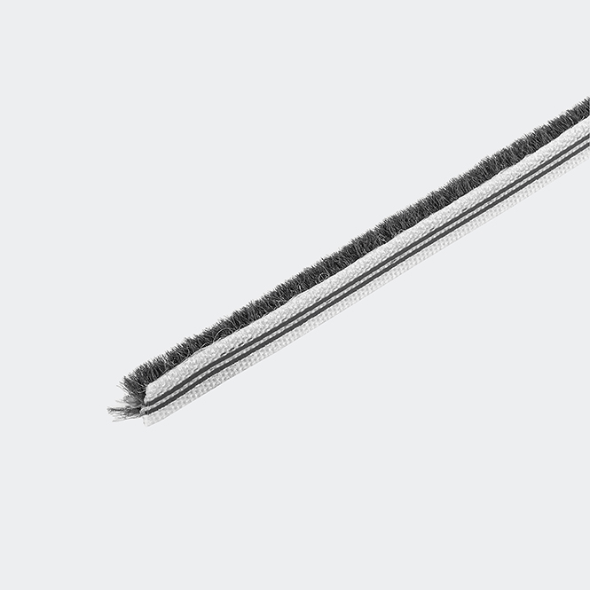 Bürstendichtung 6,5 mm schwarz 