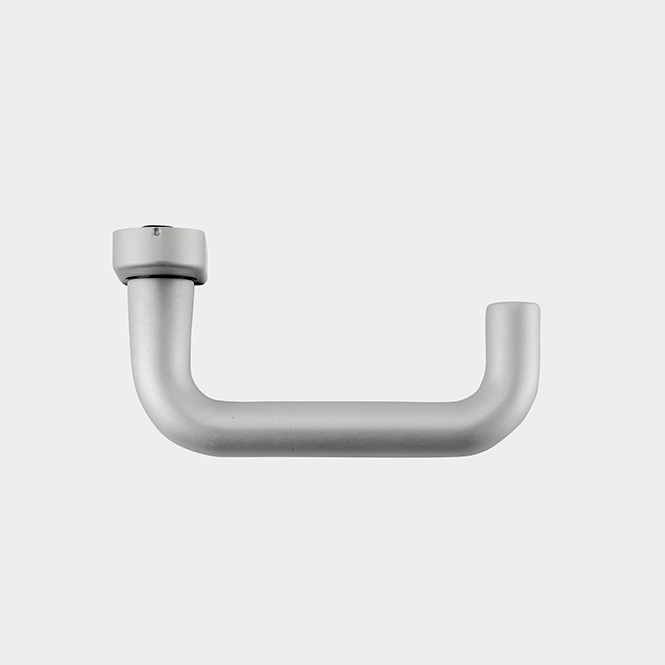 Türdrücker / Türgriff, gerade / Schüco 210678 Naturton / Silberfarbig (E6/C0 (EV1))