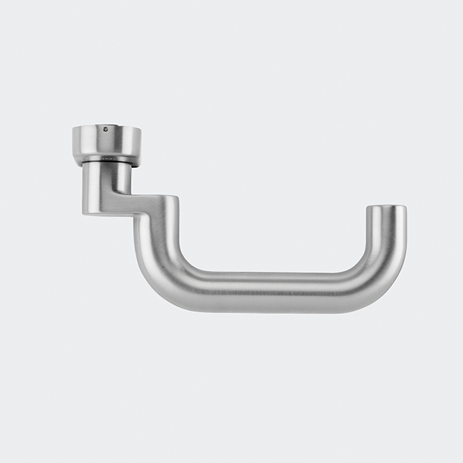 Türdrücker / Türgriff, gekröpft / Schüco 240018 Edelstahl (INOX)