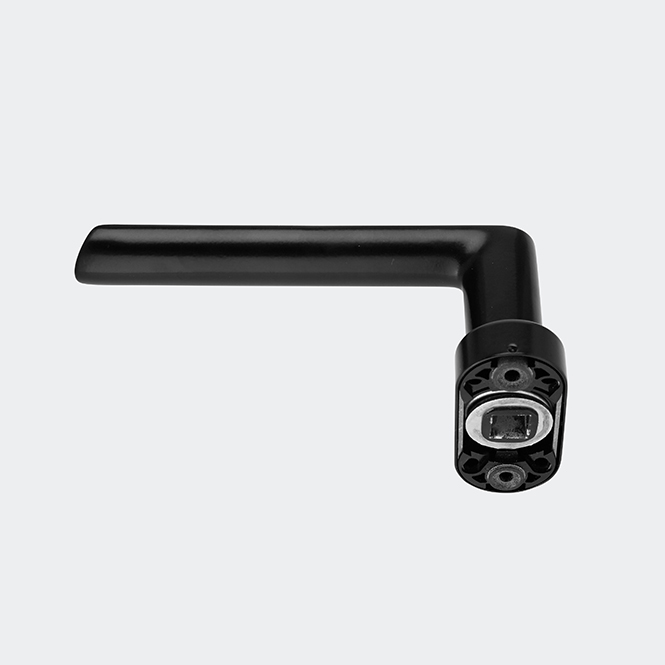 Türdrücker / Türgriff, gerade / Schüco 240153 RAL 9005 (Tiefschwarz) | Gerade