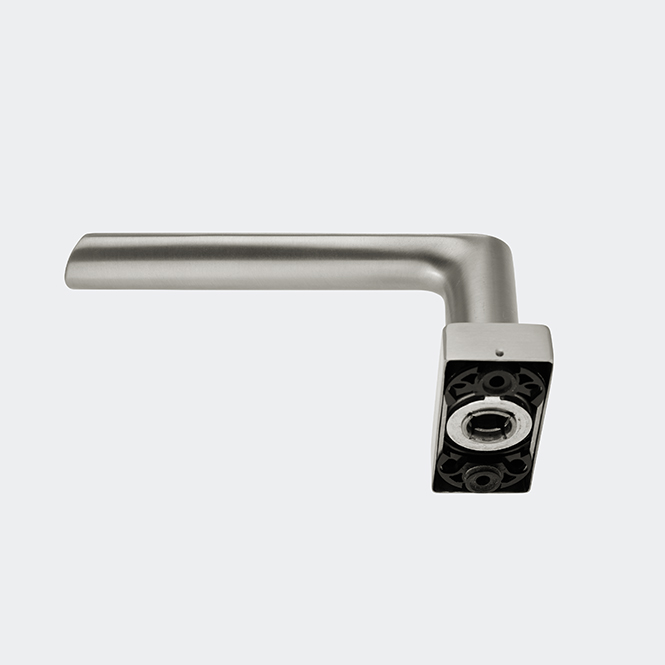 Türdrücker / Türgriff, gerade (Edelstahl) / Schüco 240293 