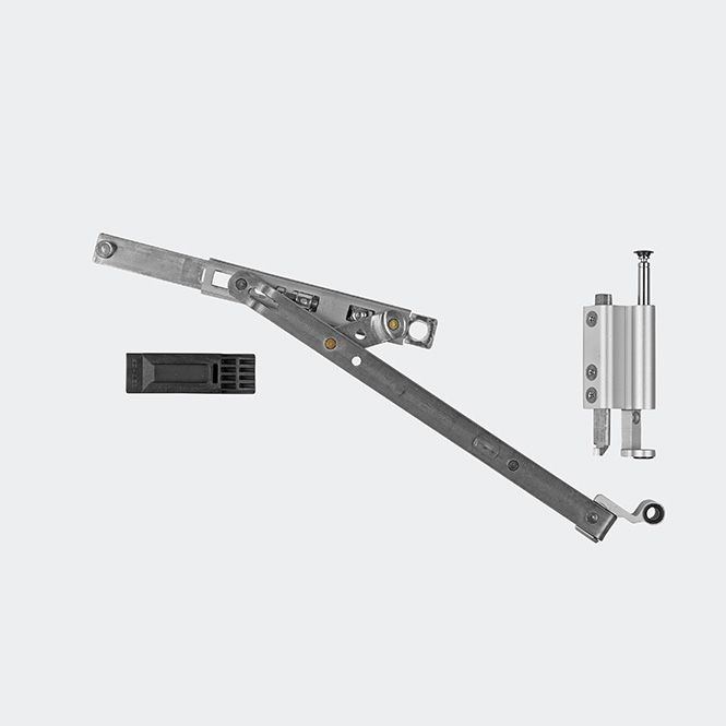 Drehkipp-Schere 35 kg Links | Naturton/Silberfarbig