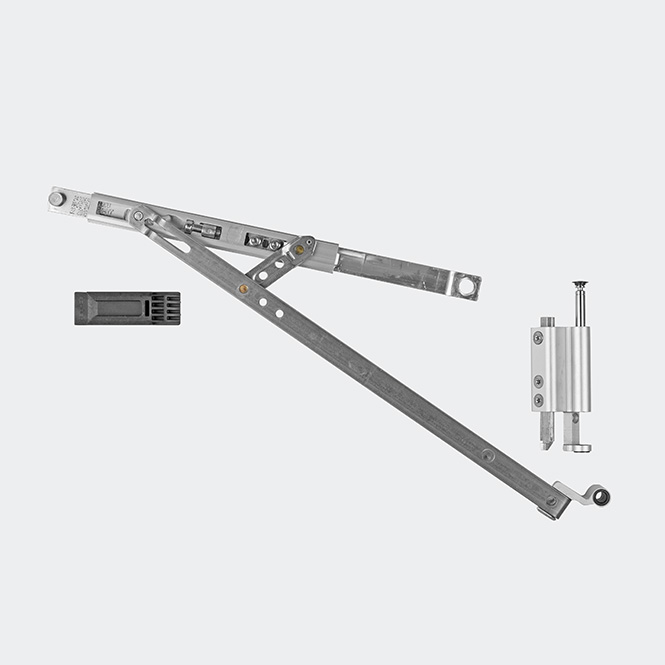 Drehkipp-Schere 130 kg Links | Naturton/Silberfarbig