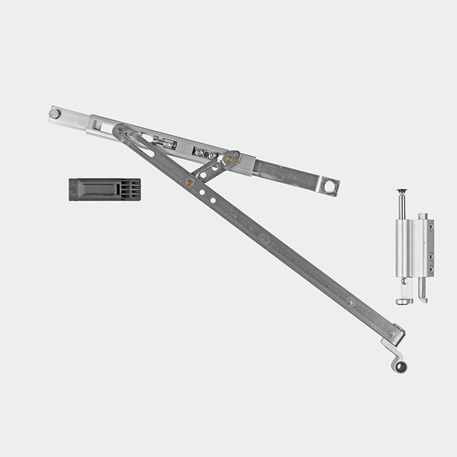 Drehkipp-Schere 130 kg Rechts | Naturton/Silberfarbig