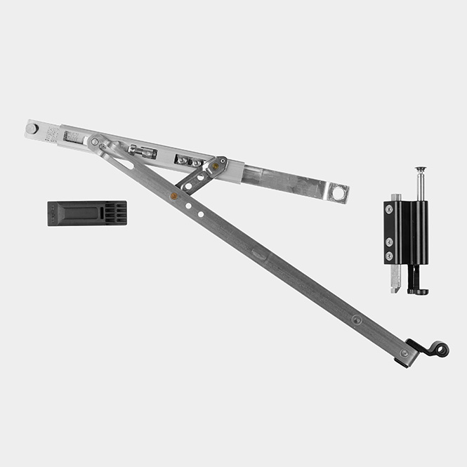 Drehkipp-Schere 130 kg Links | Tiefschwarz