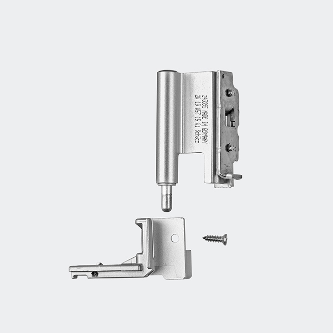 Ecklager 130 kg Links | Naturton/Silberfarbig