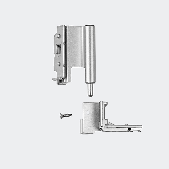 Ecklager 130 kg Rechts | Naturton/Silberfarbig