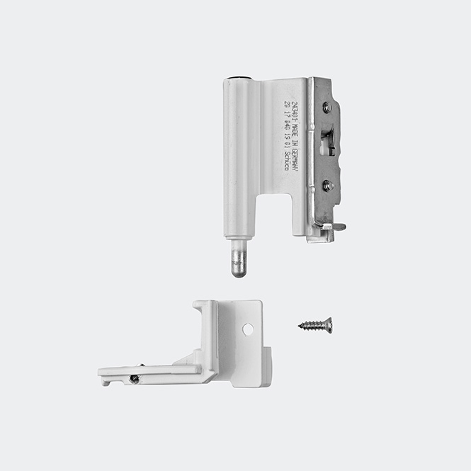 Ecklager 130 kg Links | Verkehrsweiß