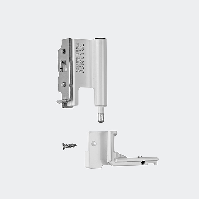 Ecklager 130 kg Rechts | Verkehrsweiß