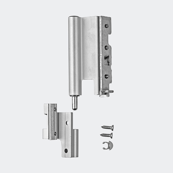 Ecklager 160 kg Links | Naturton/Silberfarbig