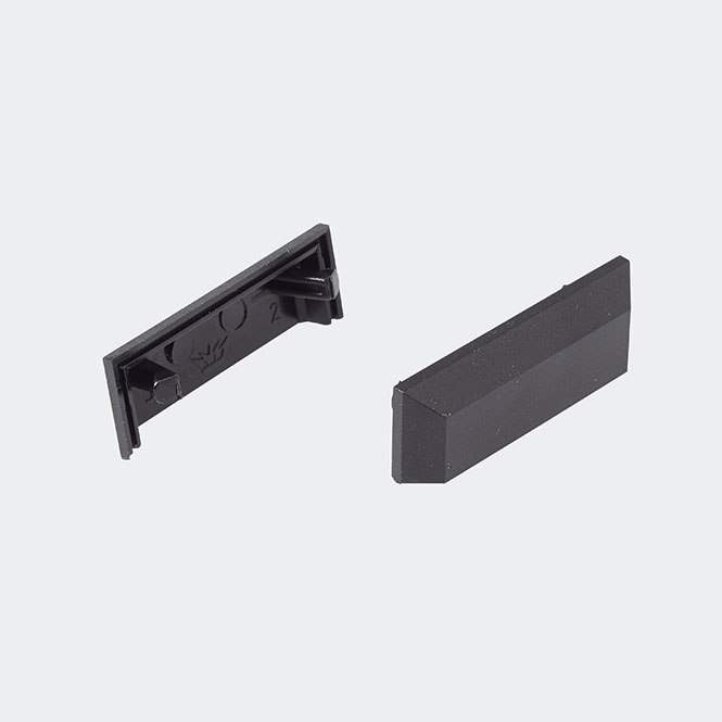 Schüco Wasserschlitzkappen / Entwässerungskappen Schwarz