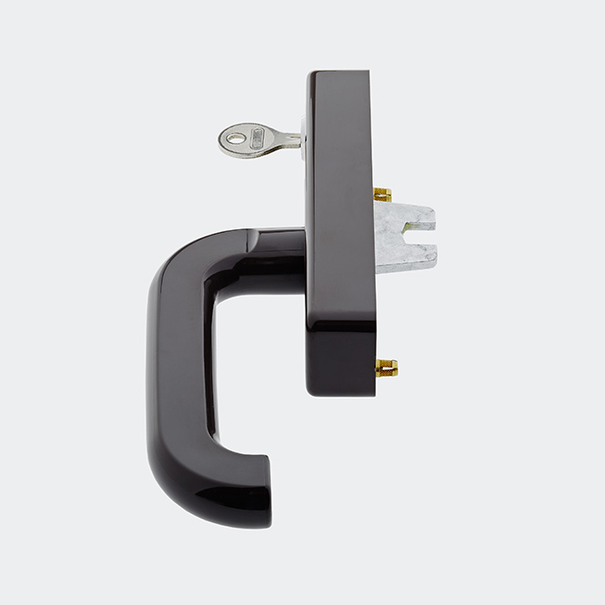 Fenstergriff (Getriebehandhebel) abschließbar, 2145800 Braun | Rechts