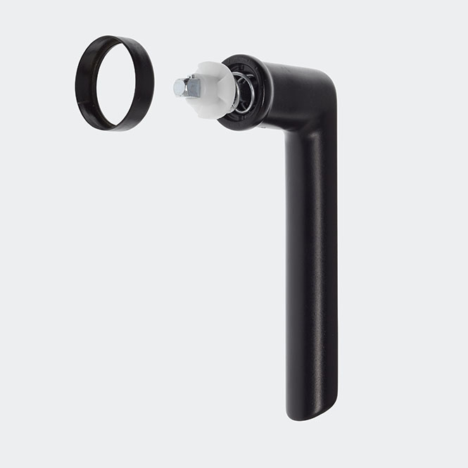 Fenstergriff RAL 9005 (Tiefschwarz)