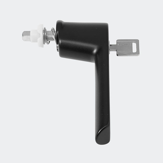 RC Fenstergriff RAL 9005 (Tiefschwarz)