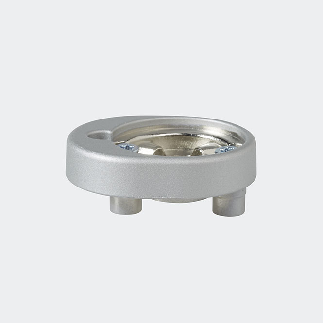 RC Befestigungsrosette Silber